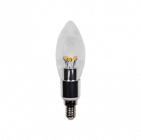 LED Candle (E14) 270° | 3W EXTRA WARM WIT | CLEAR