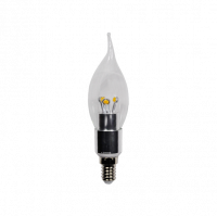 LED Flame (E14) 270°| 3W EXTRA WARM WIT | DIMBAAR | CLEAR