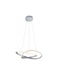 Hanglamp met 2 ronde LED ringen 150 x 60 cm