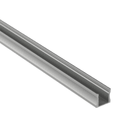 Aluminum profile 15mm Surface mount incl. cover 2 meter